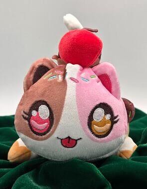 Aphmau MeeMeows 6" Neapolitan Ice Cream Cat Plush Series 6 Mystery Bonkers Toy